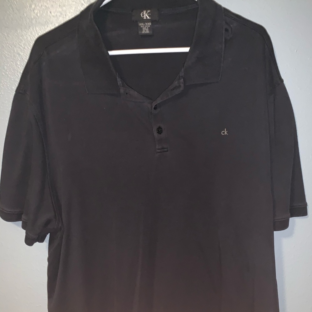 Used Calvin Klein Polo Shirt Liquid Cotton XXL